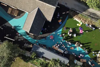 Drone aerial photos of school 4