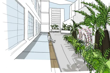 Harrella House Sketch