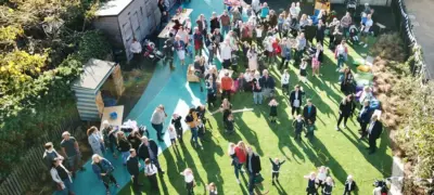 Drone aerial photos of school 11