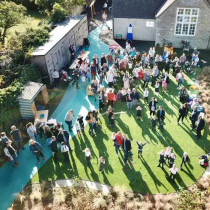 Drone aerial photos of school 11