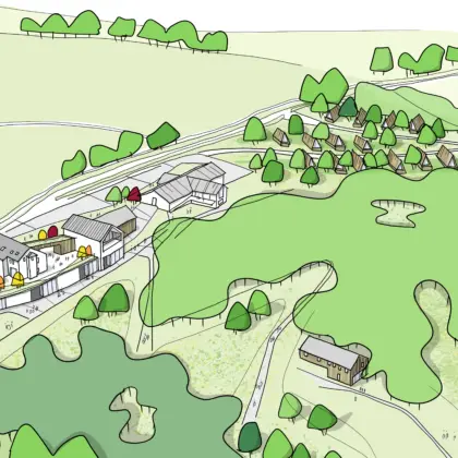 Aerial Sketch Perspective